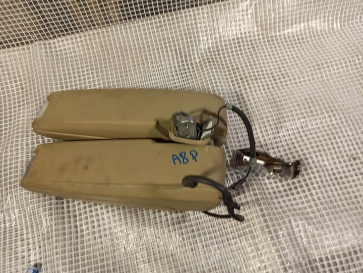 фото №8, Audi a8 d3 4e0 подлокотник бардачок средний светлая кожа кожаный обивка потолка