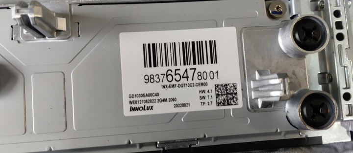 фото №8, Дисплей панель кондиціонера peugeot 308 iii t10 p5 9837654780