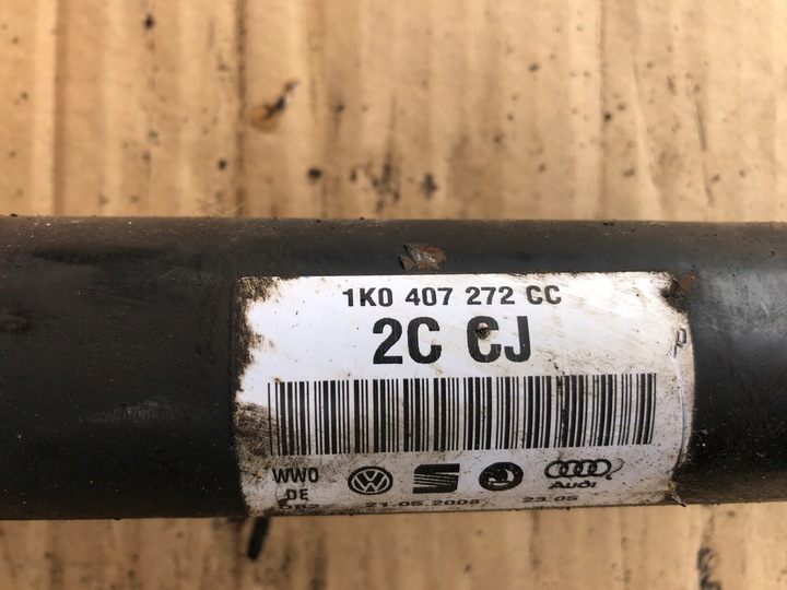 фото №5, Піввісь права vw skoda audi 1k0407272cc