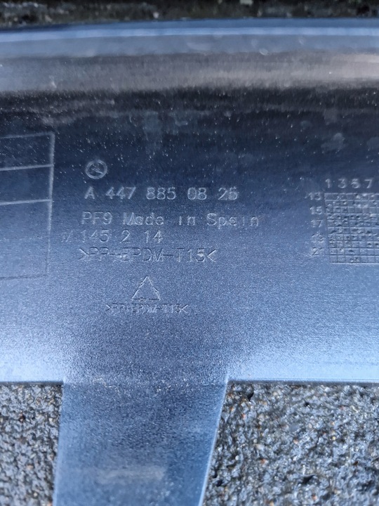 фото №11, Mercedes-benz оригинальный номер a4478850825 бампер переднее