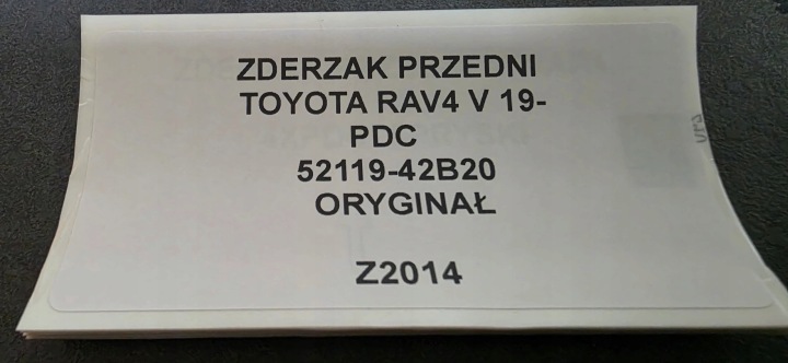 фото №12, Бампер передний toyota rav4 v 19- pdc оригинал 52119-42b20