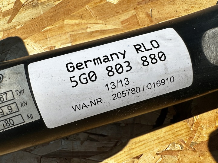 фото №8, Vw golf vii 5g0 hak буксирувальний 5g0803880
