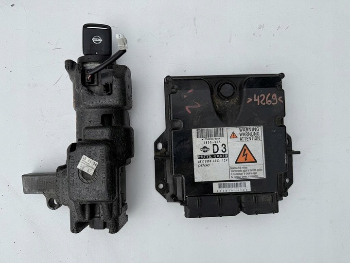 фото №6, Nissan navara 2.5 dci замок зажигания иммобилайзер компьютер двигателя набор 23710-ec07b