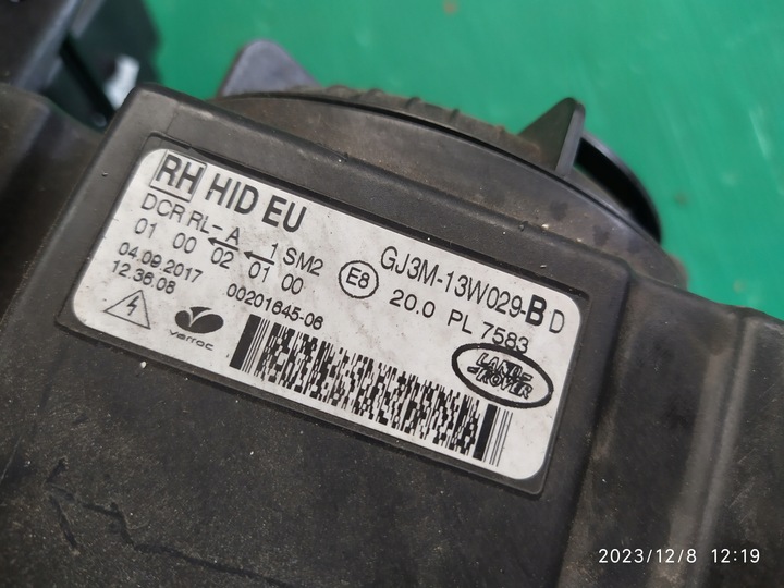 фото №12, Лампа передня права land rover evoque повний gj3m13w029e