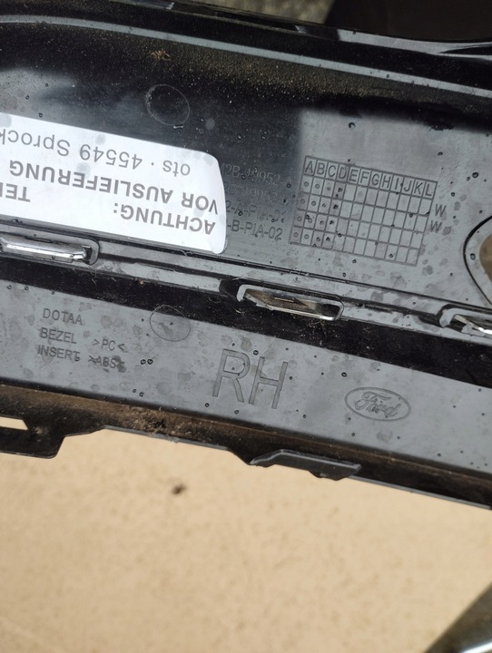 фото №16, Решітка права бампера перед ford galaxy mk4 рестайлінг