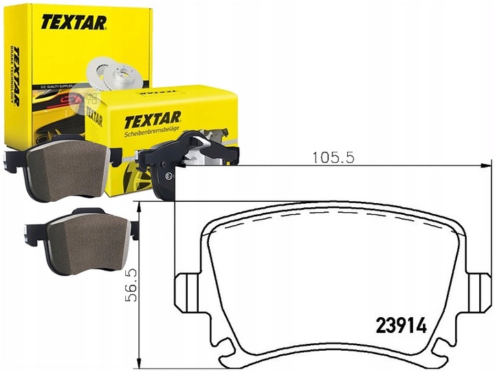 фото №1, Тормозные колодки тормозные vw зад eos golf passat scirocco 1