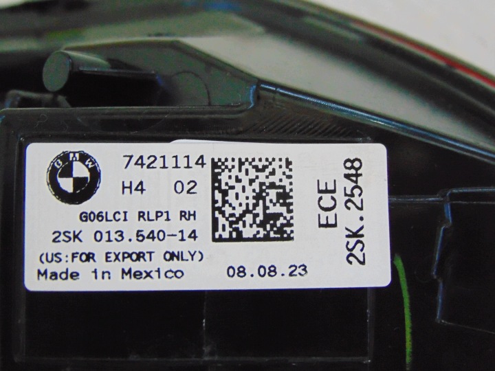 фото №9, Bmw x6 рестайлинг p5t g06 4,4 m60 лампы зад комплект европа now org 7421113