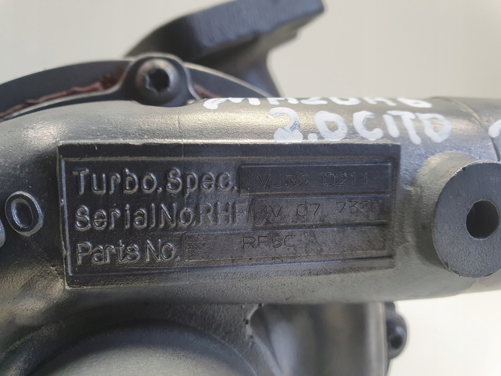 фото №4, Mazda 6 2.0 di citd турбонагнетатель turbo vj320211 rf5c
