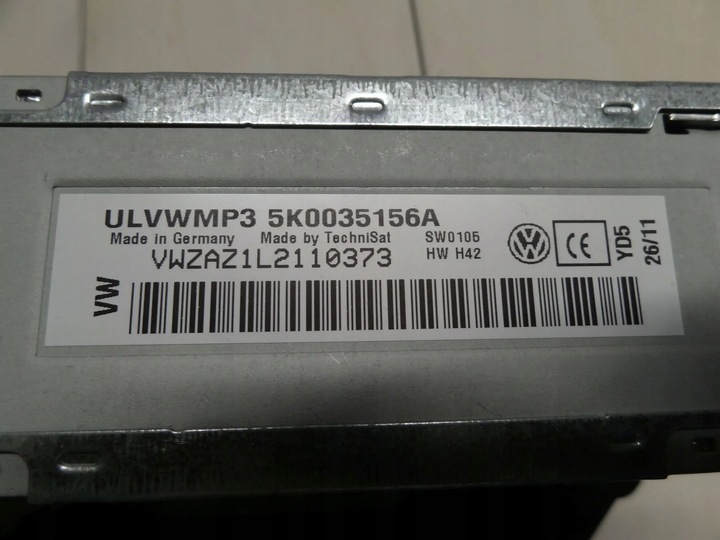 фото №5, Vw touran ii 2013 радіо cd радіопрогравач 5k0035156a