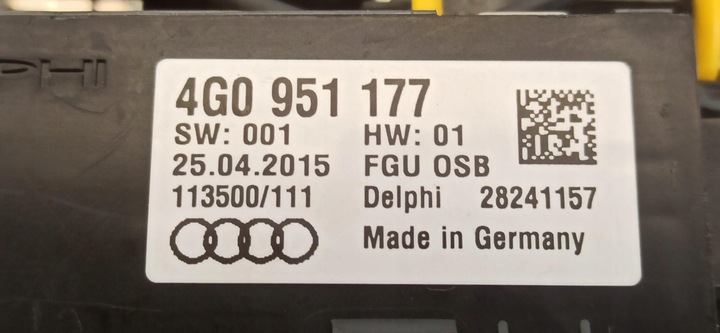 фото №7, Audi a7 4g лампа потолок 4g0947135d