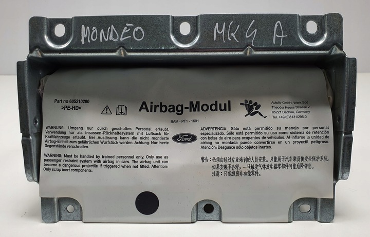 фото №1, Подушка подушка безпеки пасажира ford mondeo mk4 європа