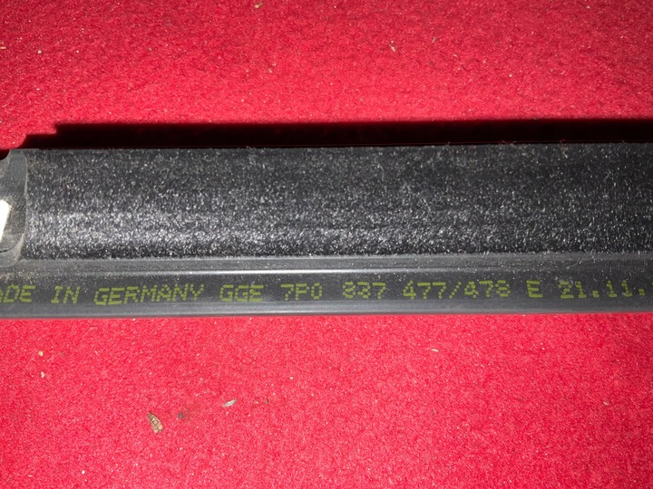 фото №7, Планка накладка левый перед porsche cayenne ii 7p5 7p0837477e оригинал