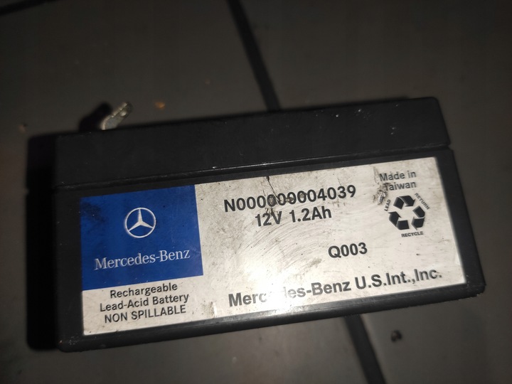 фото №9, Mercedes w164 w212 w221 w251 акумулятор дополнительный pomocniczy 12v 1,2ah оригинал