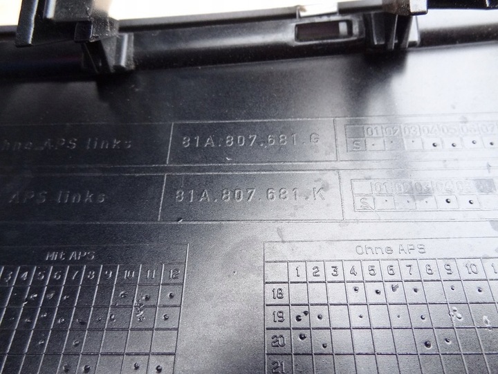 фото №8, Ліва решітка бампера перед 81a807681g 81a807681k audi q2