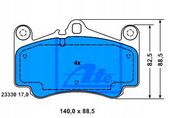 фото №2, Ate комплект тормозные колодки тормозных lp2056 16752 fdb19