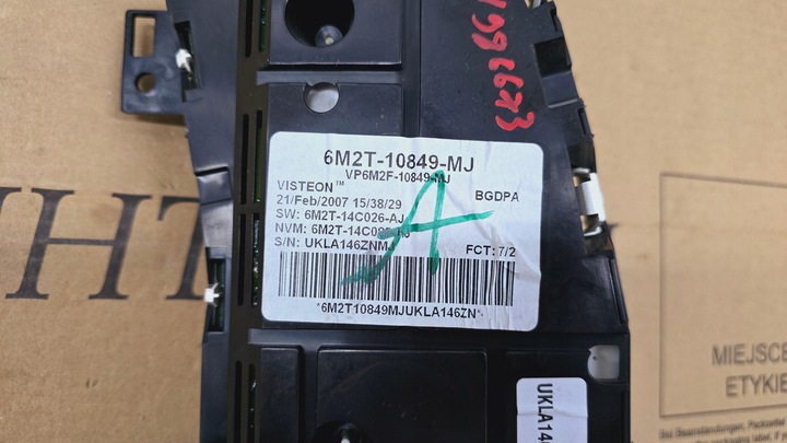 фото №15, Ford galaxy mk2 mk3 s-max mk1 mondeo mk4 спідометр  дисплей 2007 r. дизель