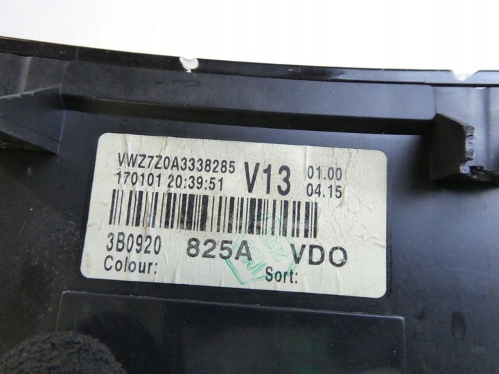 фото №6, Спидометр приборы vw passat b5 рестайлинг 2.5tdi 3b0920825a