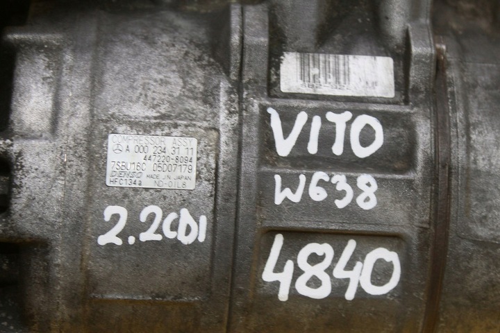 фото №10, Компресор кондиціонера w638 2.2 cdi a0002306811