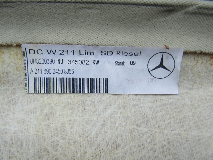 фото №10, 2 mercedes w211 02-06 sedan стеля pod люк колір кремовий бежевий