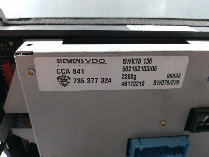 фото №7, Радио cd навигация lancia thesis 735377324 5wk78136 siemens vdo