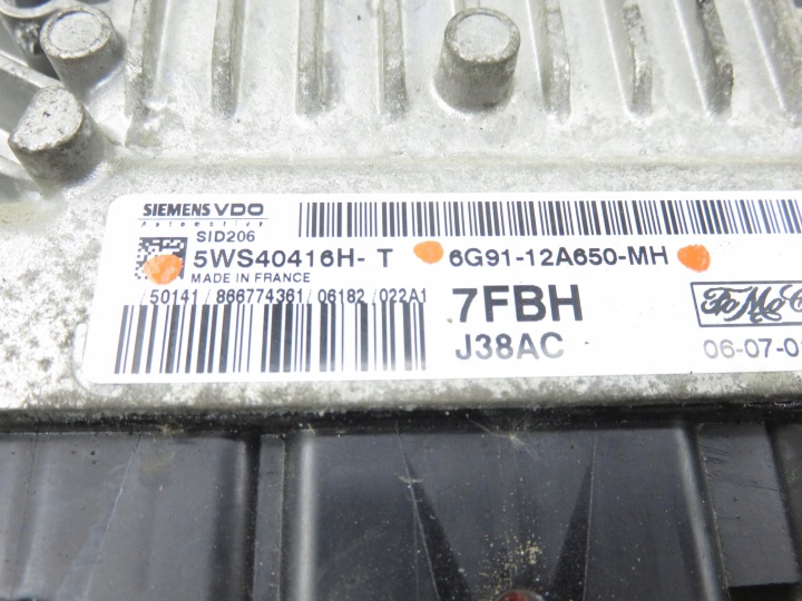 фото №6, Блок управления  ford s-max i 2.0 tdci 6g9112a650mh 5ws40416ht