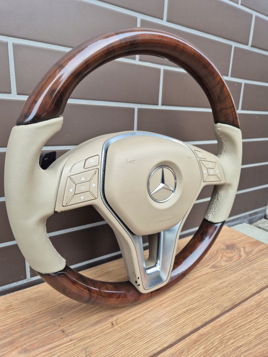 фото №7, Комплектна дерев'яна кермо mercedes cls w218 e w212 w204 glk sl ml w166