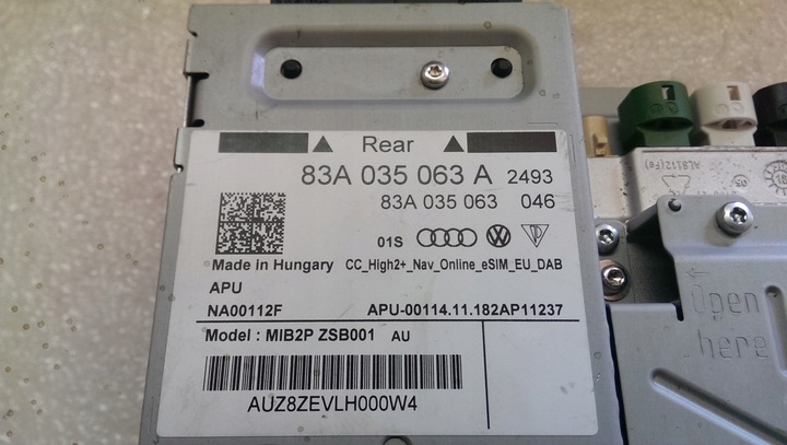 фото №7, Считыватель мультимедиа mib2 sd sim audi q3 83a035063a