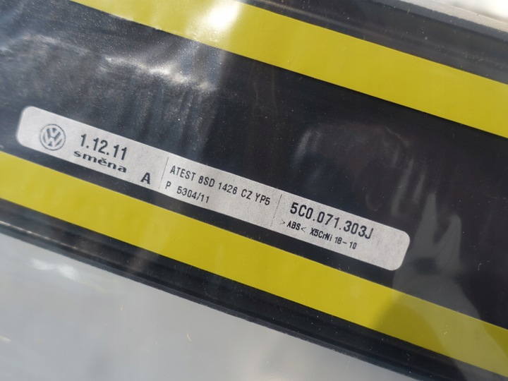 фото №7, Vw beetle 5c vocho планка порогова ліва права накладка na поріг нове оригінал