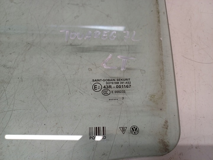 фото №2, Vw touareg 1 i 02-10 скло лівий зад ..7 as2