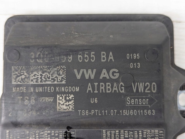 фото №6, Модуль блок керування подушок подушка безпеки volkswagen passat b8 3q0959655ba