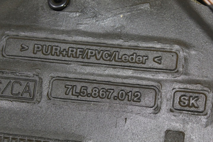 фото №13, Обивка боковина правый перед кожаный porsche cayenne i 7l5867012