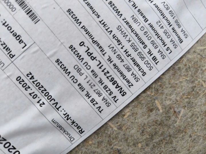 фото №8, Volkswagen tiguan 2020 ліва сторона обшивки / обшивка двері задніх