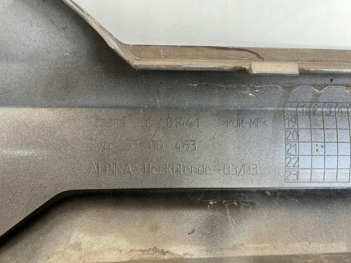 фото №6, Bmw 3 g20 g21 alpina b3 d3 накладка дифузор бампера заднього зад 2020-