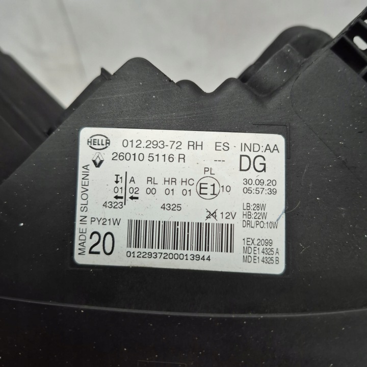 фото №15, Renault scenic iv 4 16- права фара перед передня повний led 260105116r