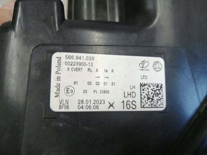 фото №10, Dd skoda kodiaq i рестайлінг фара лівий лампа передня 566941035