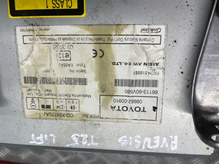 фото №10, Панель управление магнитола навигация кондиционер 08662-00910 toyota avensis t25 рестайлинг