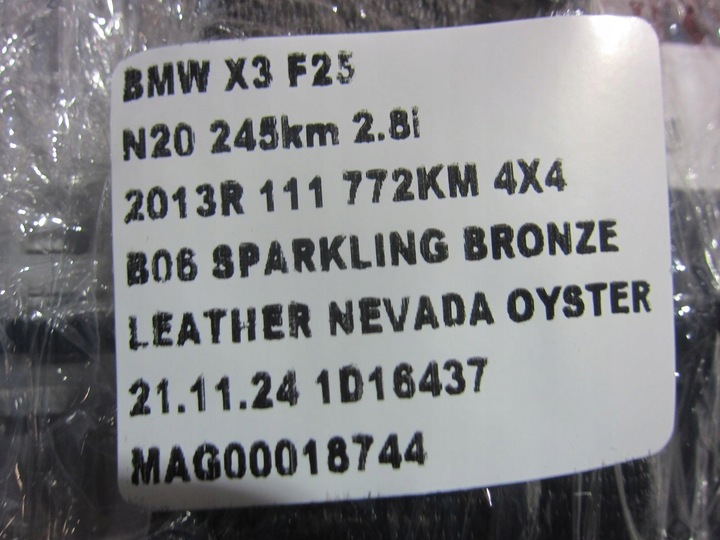 фото №11, Bmw x3 f25 x4 f26 usa ремені передні натягувачі перед 7367249 org 72117367250