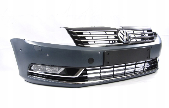 фото №11, Бампер передний vw passat b7 10 - 14 6-pdc + распылители комплектный !