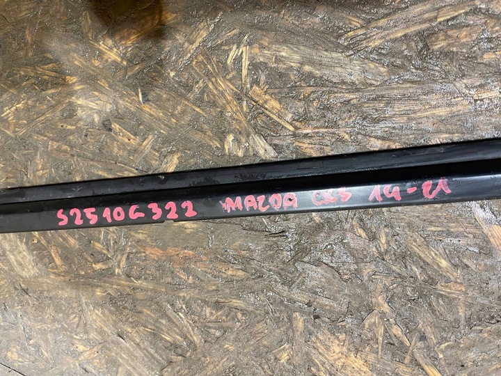 фото №8, Mazda cx3 cx-3 14-21 прокладка планка накладка двері ліві зад задня