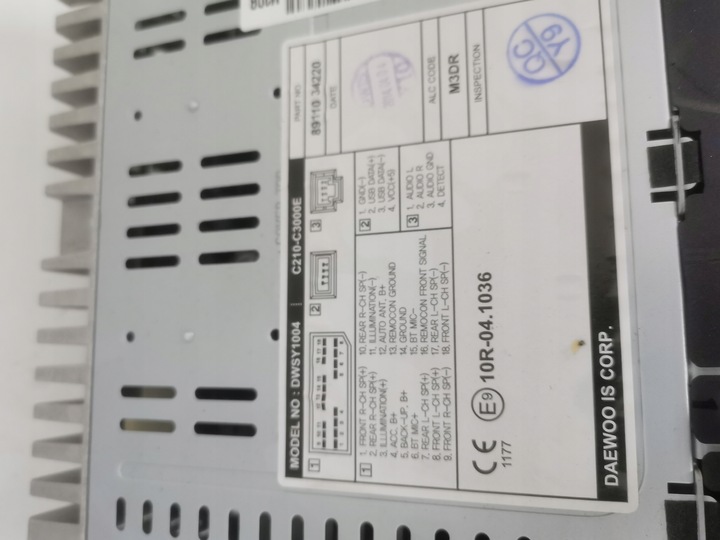 фото №9, Ssangyong korando iii рестайлінг радіо cd rds блютуз кондиціонер 89110-34220