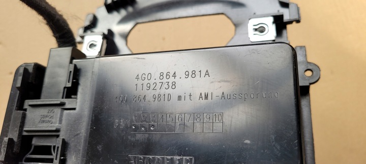 фото №7, A6 c7 4g рестайлинг бардачок полка гнездо 12v интерфейс a7 4g