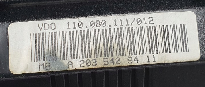 фото №6, Спидометр mercedes w203 3.2 c32 amg a2035409411 eu