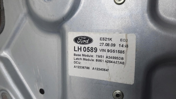 фото №6, Подъемник стекла левое зад ford focus mk2 рестайлинг 09r 4m51-a045h23