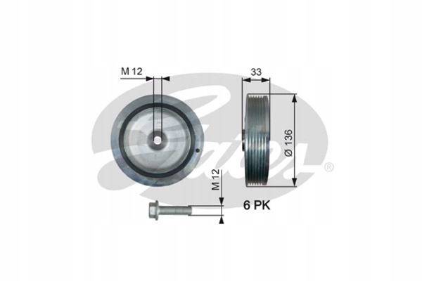 фото №11, Колесо ременное gates tvd1008a 4402569