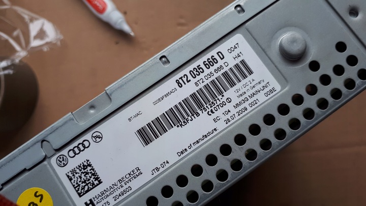 фото №8, A5 a4 b8 q5 считыватель навигации mmi 8t2035666d