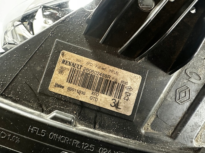 фото №8, Talisman лампа права ліва перед pure vision led 260602488r 260100184r