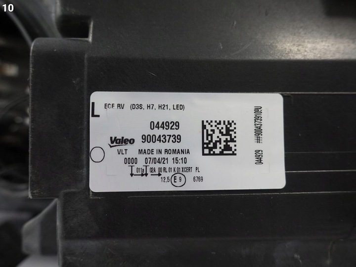 фото №11, Vw golf vii 7 5g0 5g1 12-16 лампа ксенон + led керована ліва перед європа