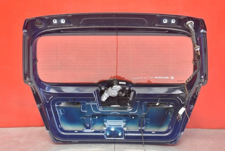 фото №14, Кришка багажника зад задня темно-синя skoda fabia 3 iii 5d hb 14-21