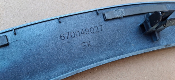 фото №13, Maserati levante планка накладка крыльев левый зад 670049027