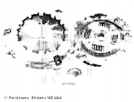 фото №1, Набір зчеплення adk83076 блакитний print